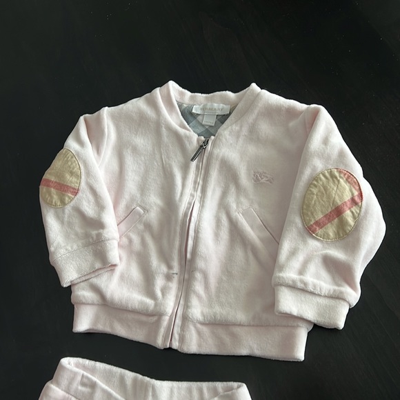 Burberry Baby Velour Tracksuit - Picture 4 of 7